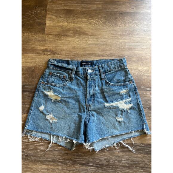 Aeropostale Pants - Aeropostale 90's High Rise Medium Wash Jean shorts